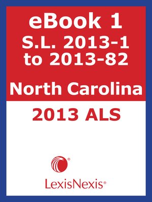 cover image of North Carolina Advance Legislative Service